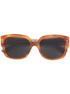 Dior Eyewear Studs Sunglasses - Brown