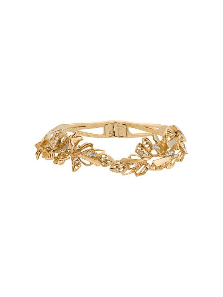 Christian Lacroix Pre-owned Leaves Motif Choker - Gold