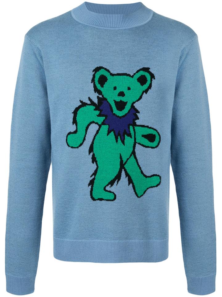 Jw Anderson Grateful Bear Sweater - Blue