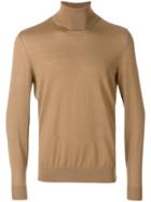 Z Zegna Turtleneck Jumper - Brown
