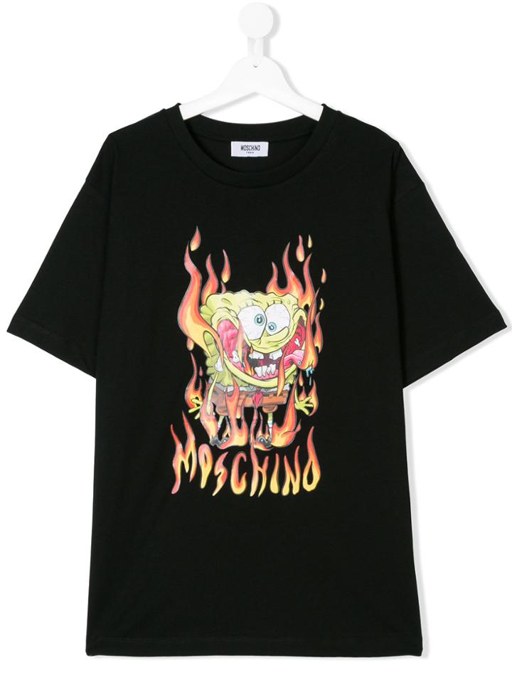 Moschino Kids Spongebob T-shirt - Black