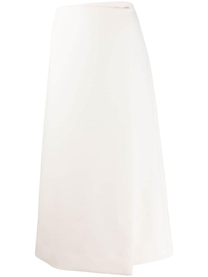 The Row High-waisted Knitted Skirt - White