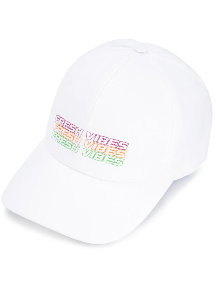 Joshua Sanders Fresh Vibes Baseball Cap - White