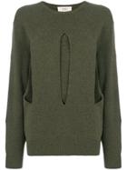 Ports 1961 Cut Out Detail Sweater - Green