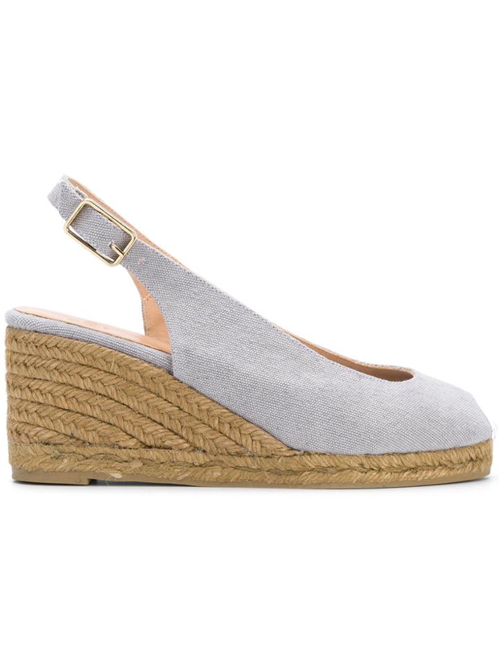 Castañer Belic Slingback Espadrille Sandals - Grey