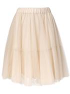 P.a.r.o.s.h. Mini Tulle Skirt - Neutrals