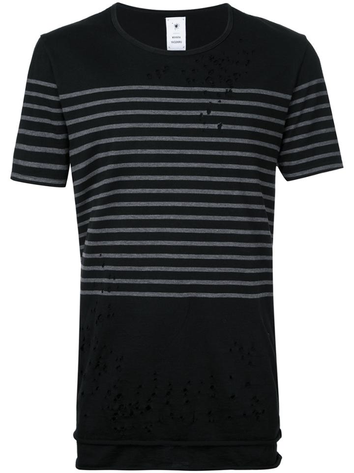 Maison Mihara Yasuhiro Striped T-shirt - Black