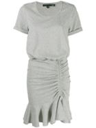 Veronica Beard Short Ruched Dress - Grey