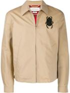 Alexander Mcqueen Beetle Appliqué Jacket - Neutrals
