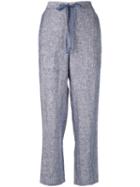 Onia Loose Fit Tapered Trousers - Blue
