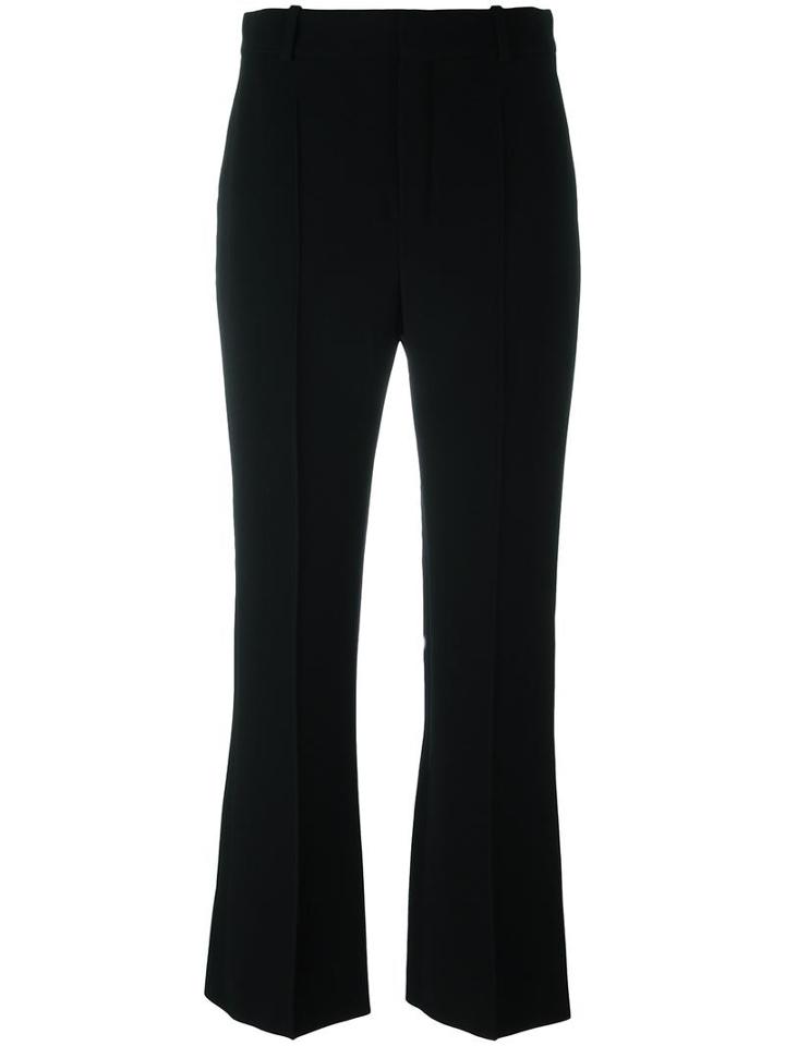 Chloé - Kick Flare Trousers - Women - Silk/acetate/viscose - 38, Black, Silk/acetate/viscose
