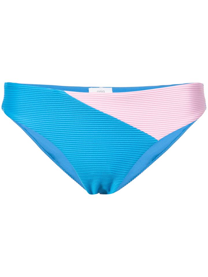 Onia Colour Block Lily Bikini Bottoms - Blue