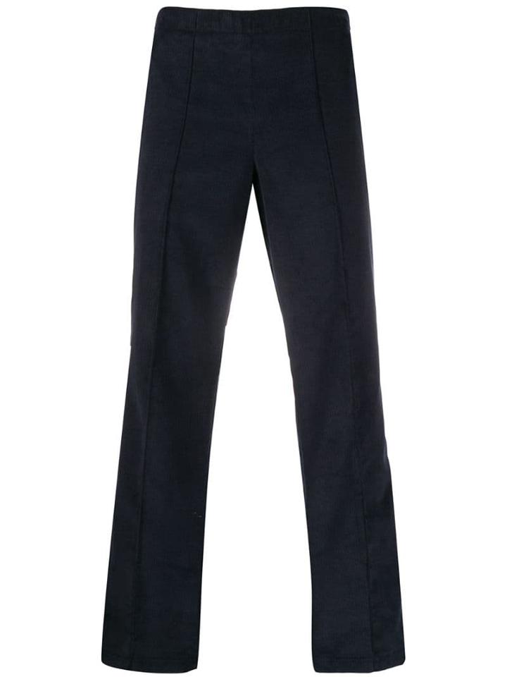 Maison Margiela Cord Side Stripe Trousers - Blue