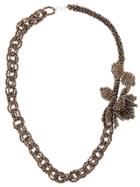 Night Market Beaded Chain Necklace - Brown
