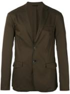 Emporio Armani - Two Button Blazer - Men - Cotton/polyester/spandex/elastane - Xxl, Green, Cotton/polyester/spandex/elastane