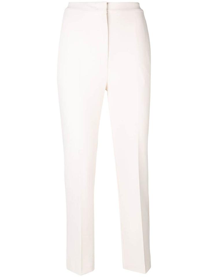 Pinko Slim-fit Cropped Trousers - White