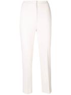 Pinko Slim-fit Cropped Trousers - White
