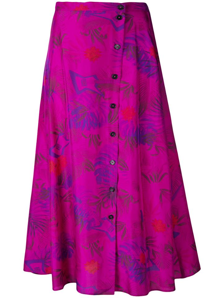 Zadig & Voltaire June Jungle Skirt - Pink & Purple