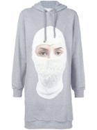 Ih Nom Uh Nit Future Print Long Hoodie - Grey