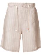 The Silted Company Striped Shorts - Nude & Neutrals