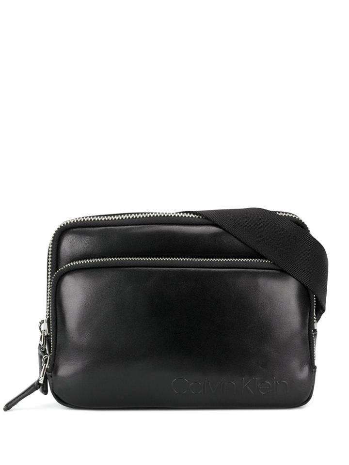 Calvin Klein Logo Embossed Belt Bag - Black