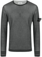 Stone Island Geometric Pattern Sweater - Grey