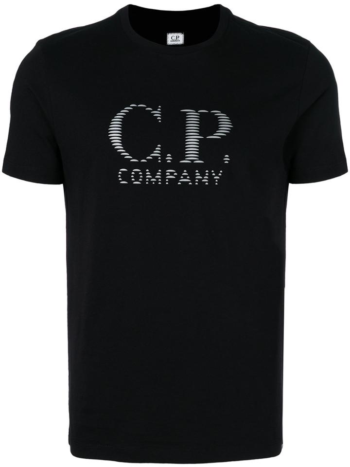 Cp Company Logo Slim Fit T-shirt - Black