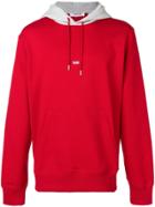 Helmut Lang Logo Hooded Sweatshirt - Red