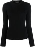 Roberto Collina Ribbed Sweatshirt - Black