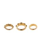 Chloé Set Of Three Rings, Women's, Size: 54, Metallic