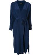 Rachel Comey Wrap Dress, Women's, Size: Xs, Blue, Silk