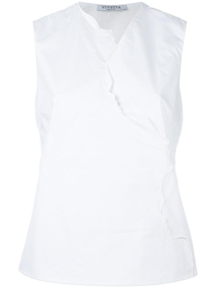 Vivetta Lombrico Top, Women's, Size: 42, White, Cotton