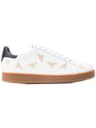 Moa Master Of Arts Bee Embroided Sneakers - White