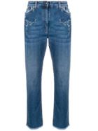 Etro Embroidered Detail Jeans - Blue