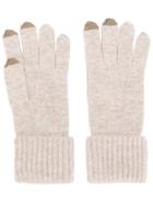 N.peal Ribbed Gloves With Touch Screen Tips - Nude & Neutrals