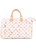 Louis Vuitton Vintage Speedy 35 Tote Bag - White