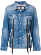 Diesel Zipped Denim Jacket - Blue