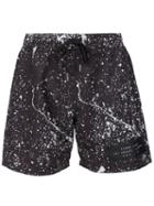 Stampd Slam Swim Shorts, Men's, Size: M, Black, Polyester