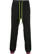 Iceberg Contrast Drawstring Track Pants - Black
