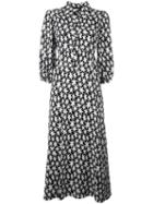 Saint Laurent Star Print Dress, Women's, Size: 36, Black, Viscose/silk