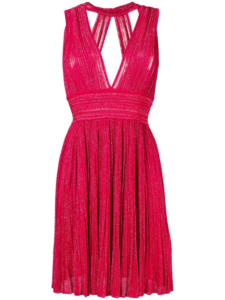 Antonino Valenti Plunging Neck Dress - Pink