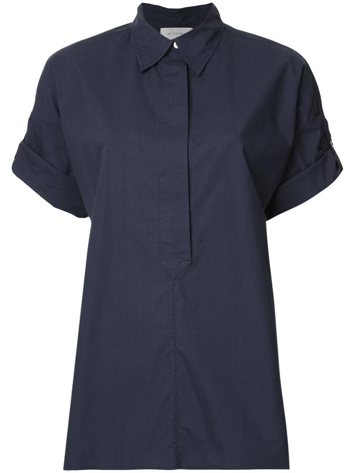 Lee Mathews Davis Poplin Shirt - Blue