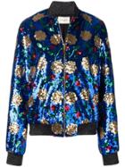 Giuseppe Di Morabito Sequinned Bomber Jacket - Blue