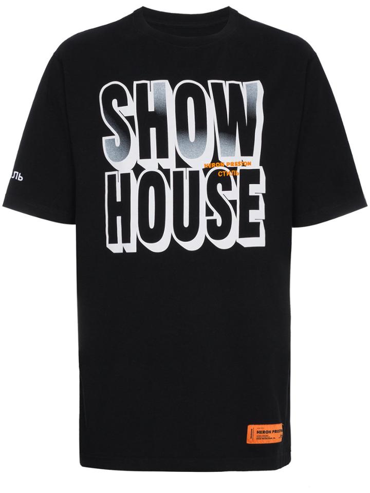 Heron Preston Show House Print T Shirt - Black