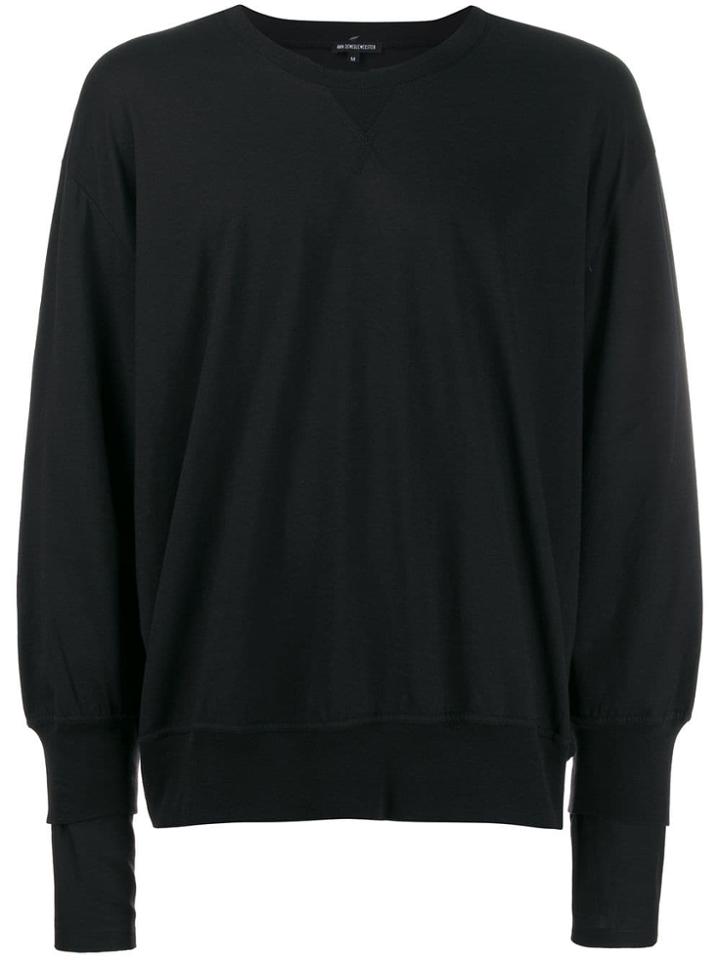 Ann Demeulemeester Classic Jersey Sweater - Black