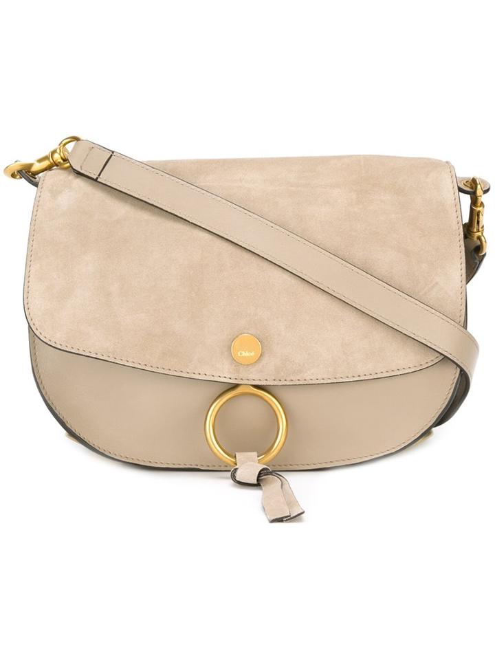Chloé 'kurtis' Shoulder Bag, Women's, Grey, Leather