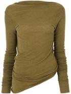 Rick Owens Lilies Fitted Sweater - Green