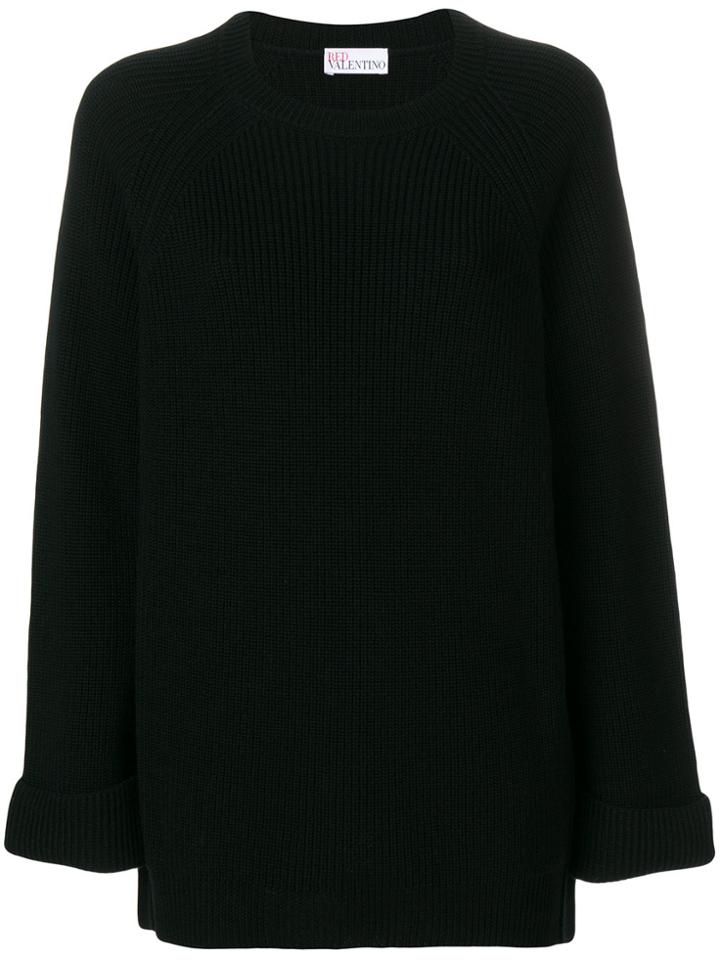 Red Valentino Crew Neck Jumper - Black