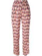 Minimarket 'luxor' Pattern Tapered High Waist Trousers