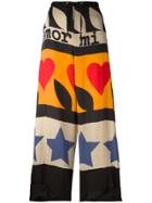 Jc De Castelbajac Vintage Graffiti Style Trousers - Black